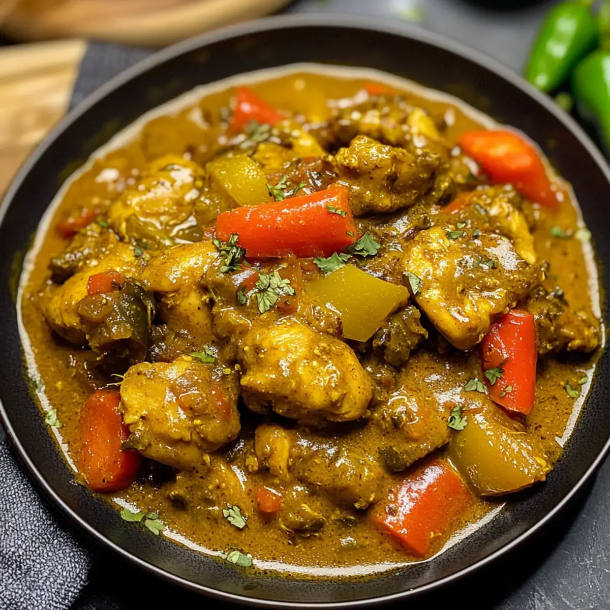 Authentisches Jamaikanisches Curry Hühnchen