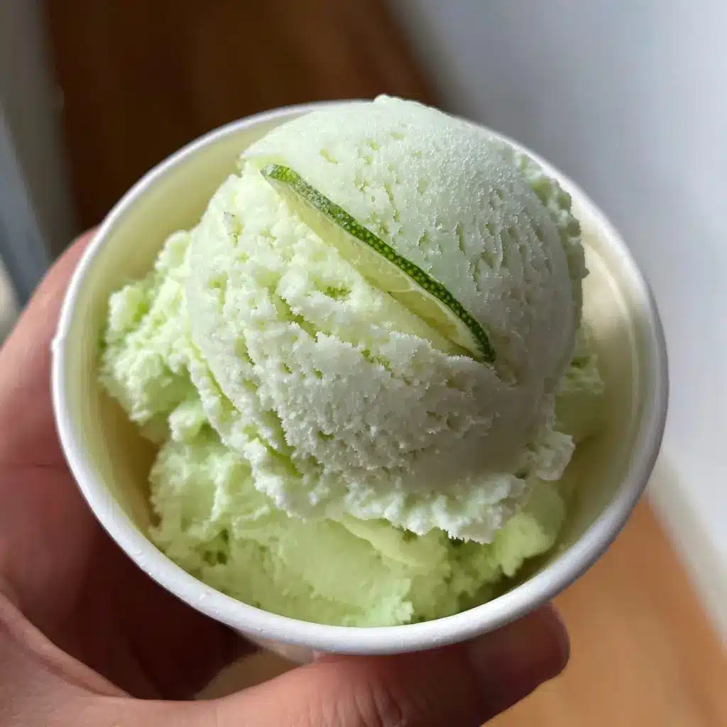 Avocado Limetten Eis ohne Zuckerzusatz