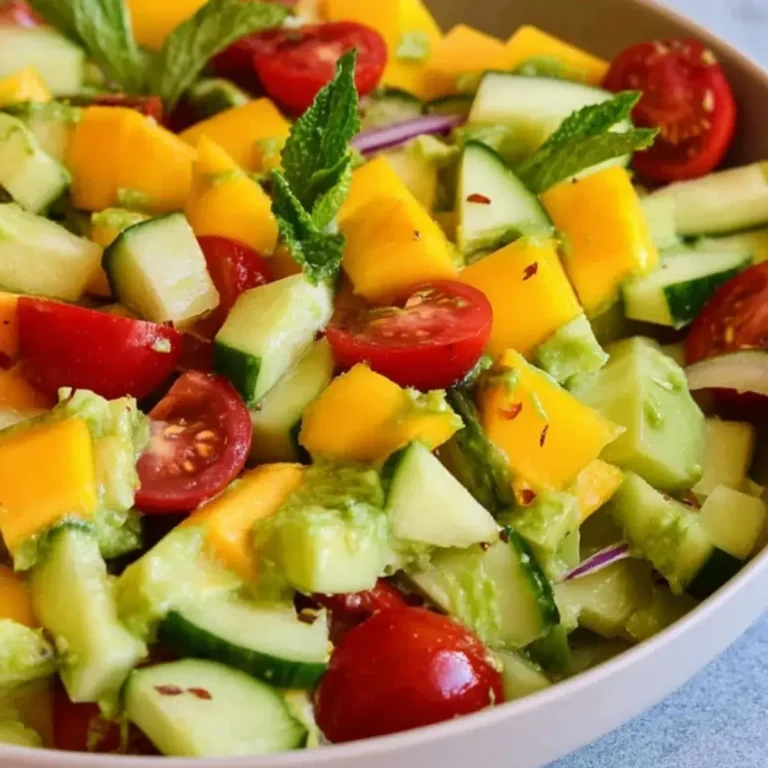 Avocado Salat mit Mango
