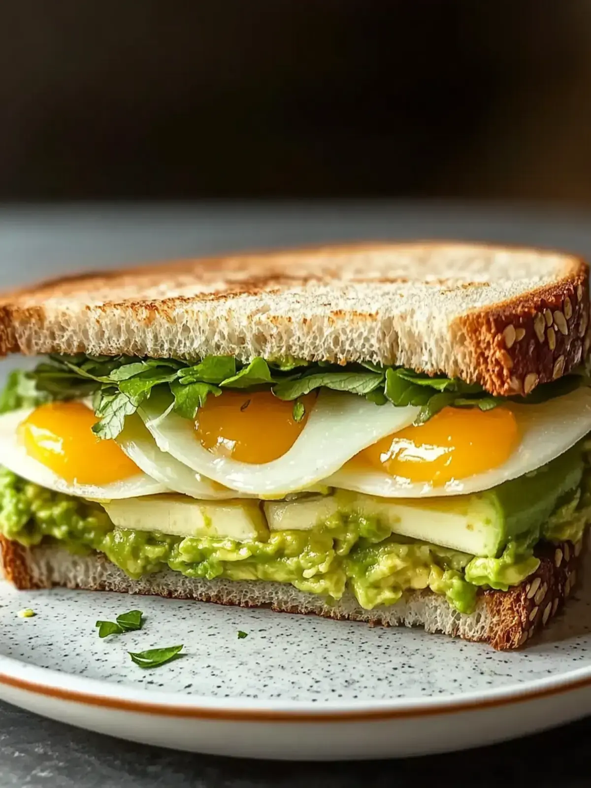 Avocadobrot mit Ei