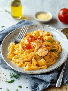 Bandnudeln mit Lachs – Schnelle 5-Zutaten-Pasta in 20 Min.
