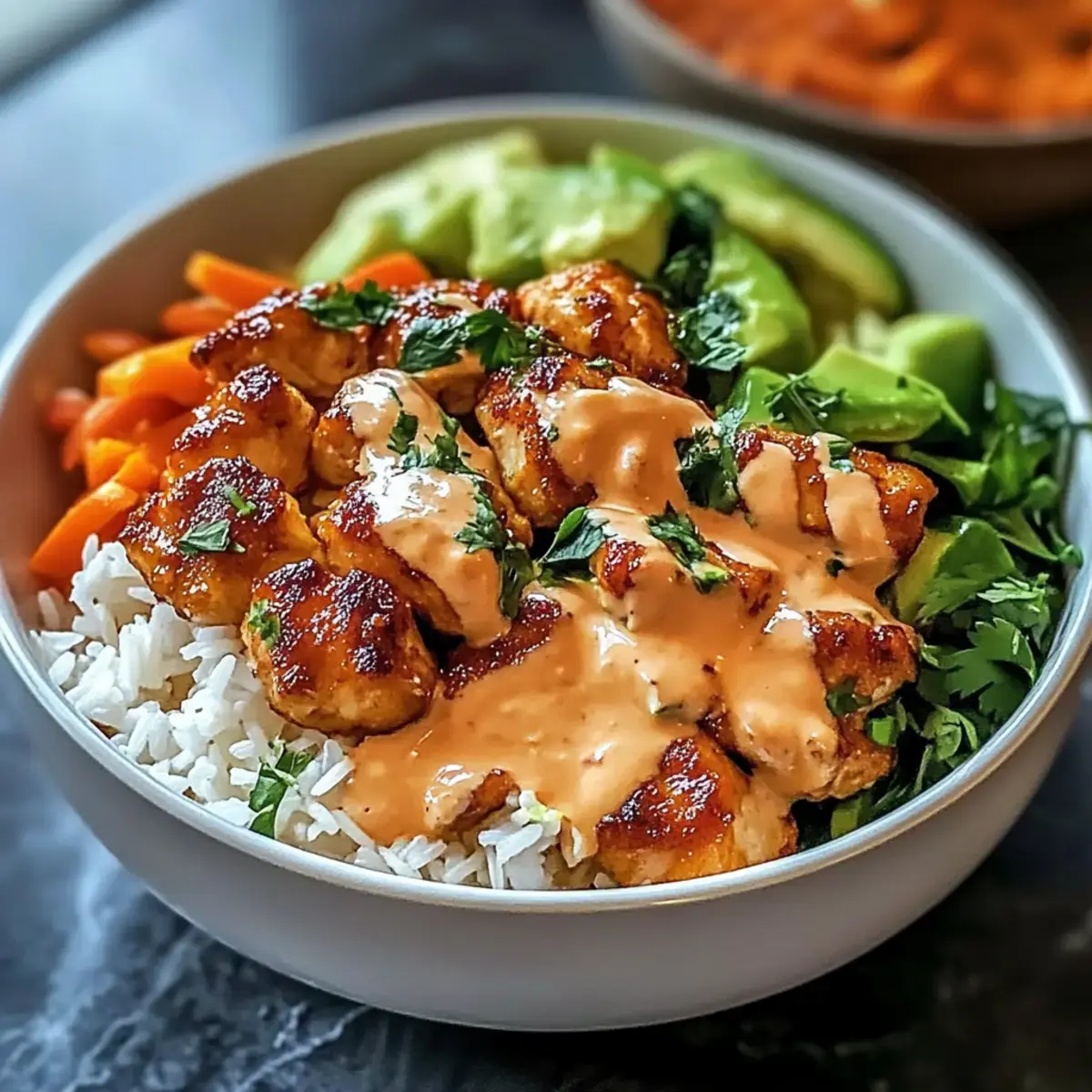 Bang Bang Hähnchen Schüssel
