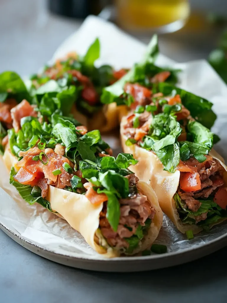 Blattsalat Wraps Hackfleischfüllung