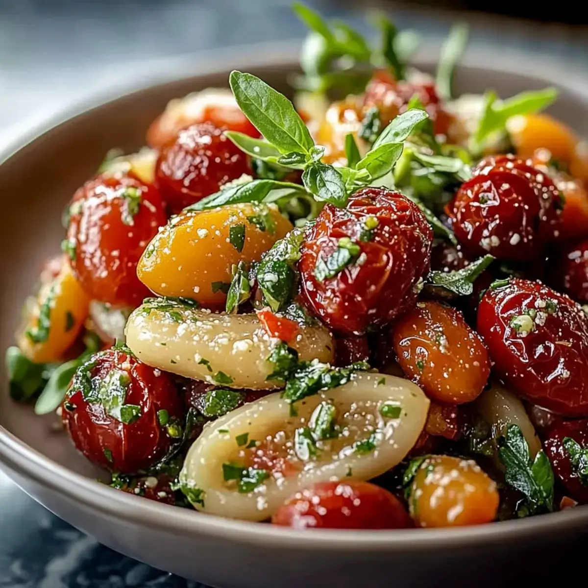 Bohnensalat mit getrockneten Tomaten