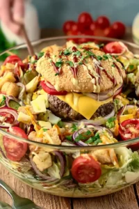 Klassischer Burger Salat