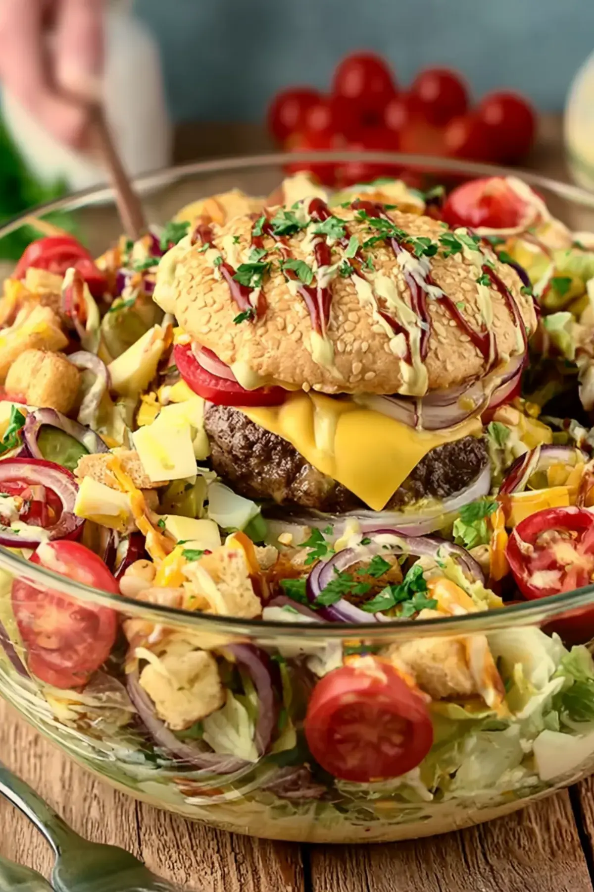 Burger Salat
