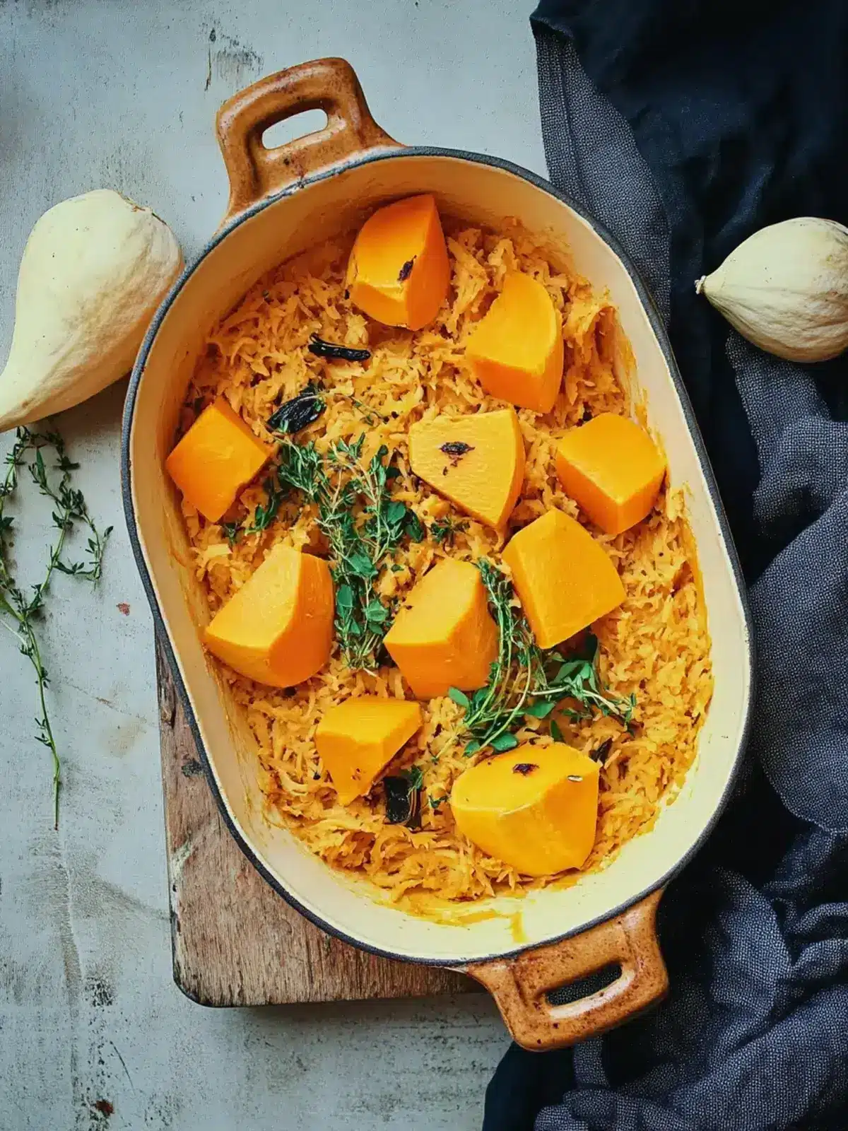 Butternusskürbis Pilaw