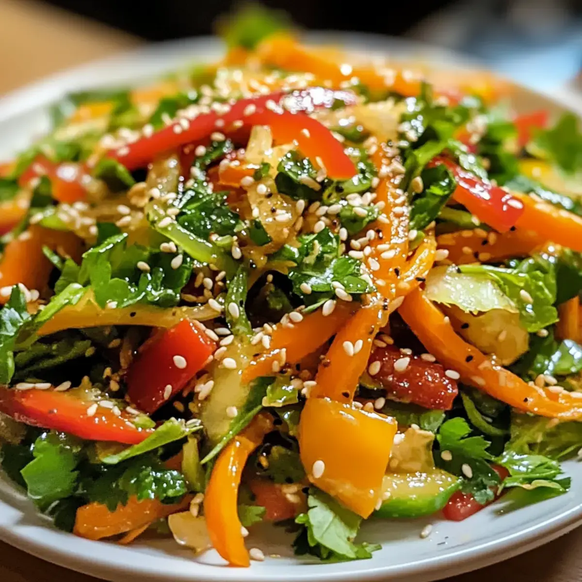 Chinakohlsalat mit Sesam Dressing