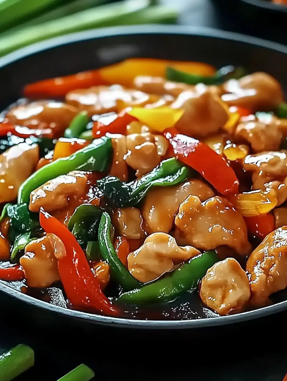 Chinesische Hähnchenpfanne mit Spitzkohl