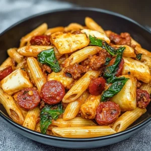 Chorizo und Halloumi Pasta