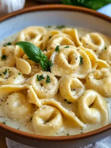 Cremige Garnelen-Tortellini Alfredo