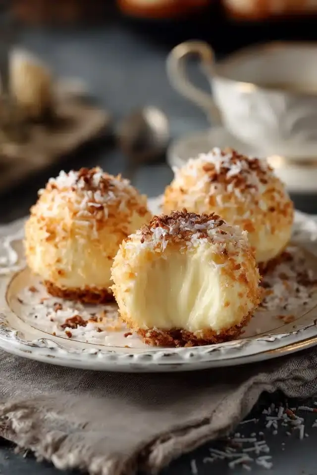 Cremige Käsekuchen Kugeln