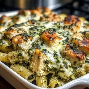 Cremige Pesto-Hühnchen-Pasta