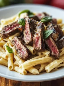 Cremige Steak-Pasta