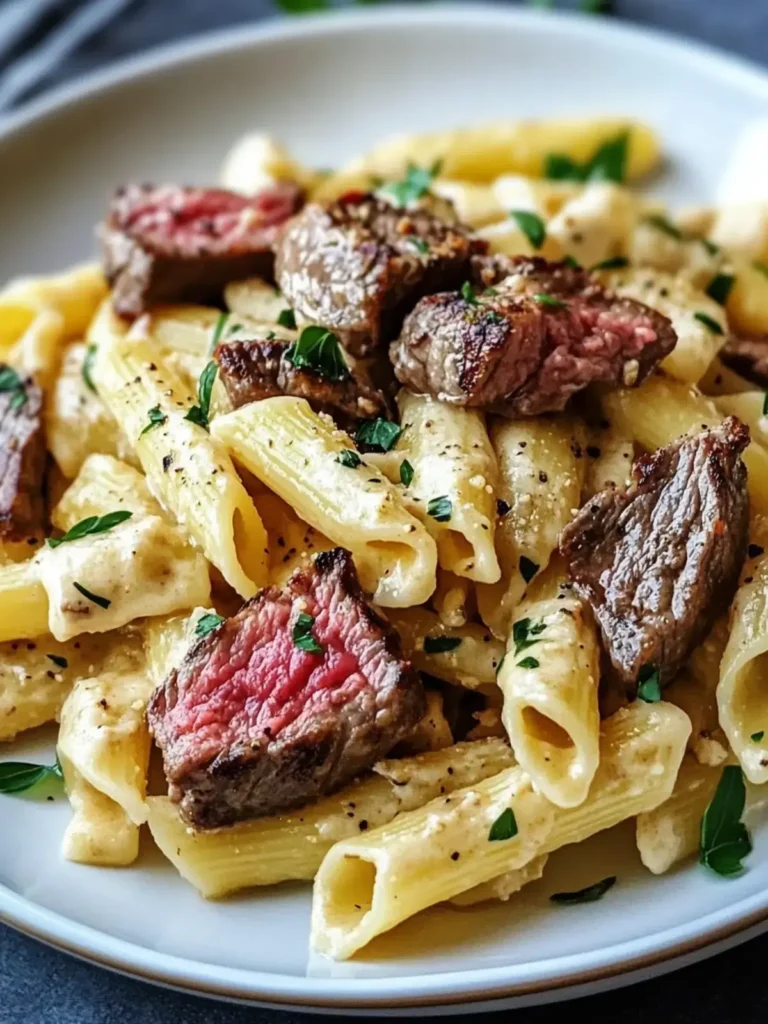 Cremige Steak Pasta