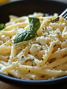 Cremige Zitronen-Feta-Pasta