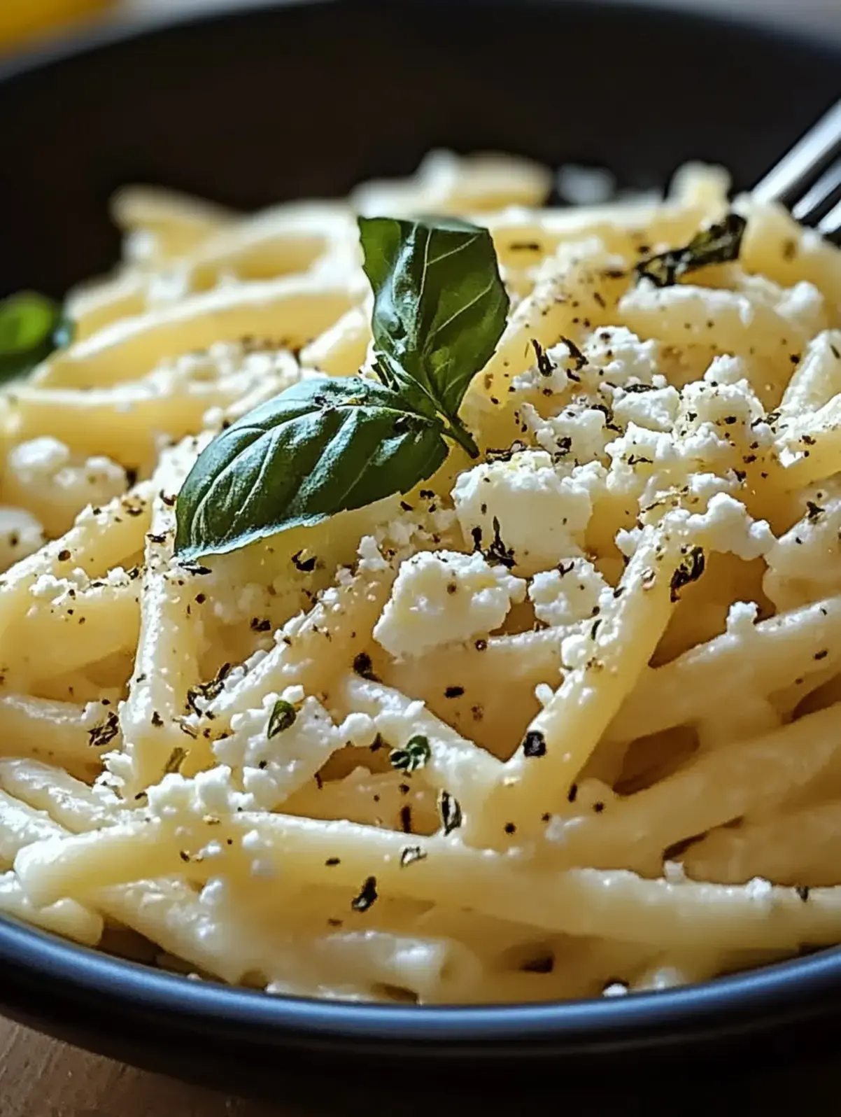 Cremige Zitronen-Feta-Pasta