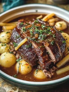 Crock Pot Französischer Zwiebel Rinderbraten für Gemütliche Abende