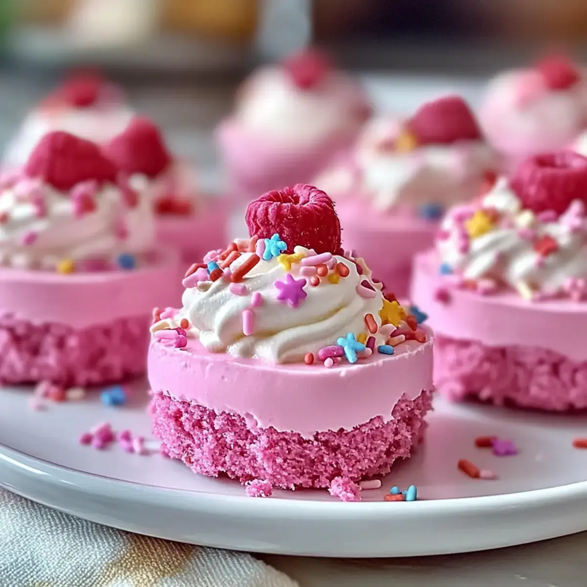 Delightful No-Bake Pink Velvet Cheesecake Bites
