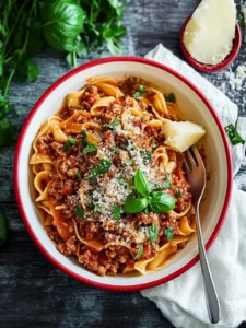 Ein-Topf-Bolognese: Schnelles, herzhaftes Abendessen