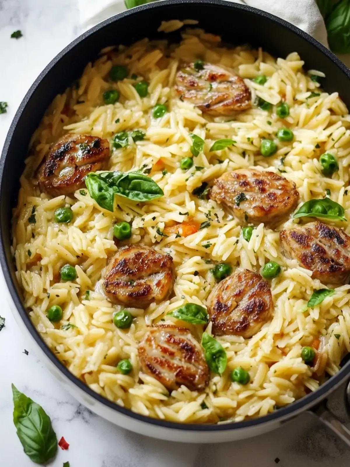 Ein-Topf Orzo Wikinger Topf
