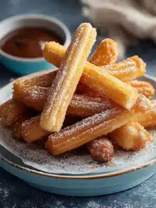 Einfache gebackene Churro Bissen