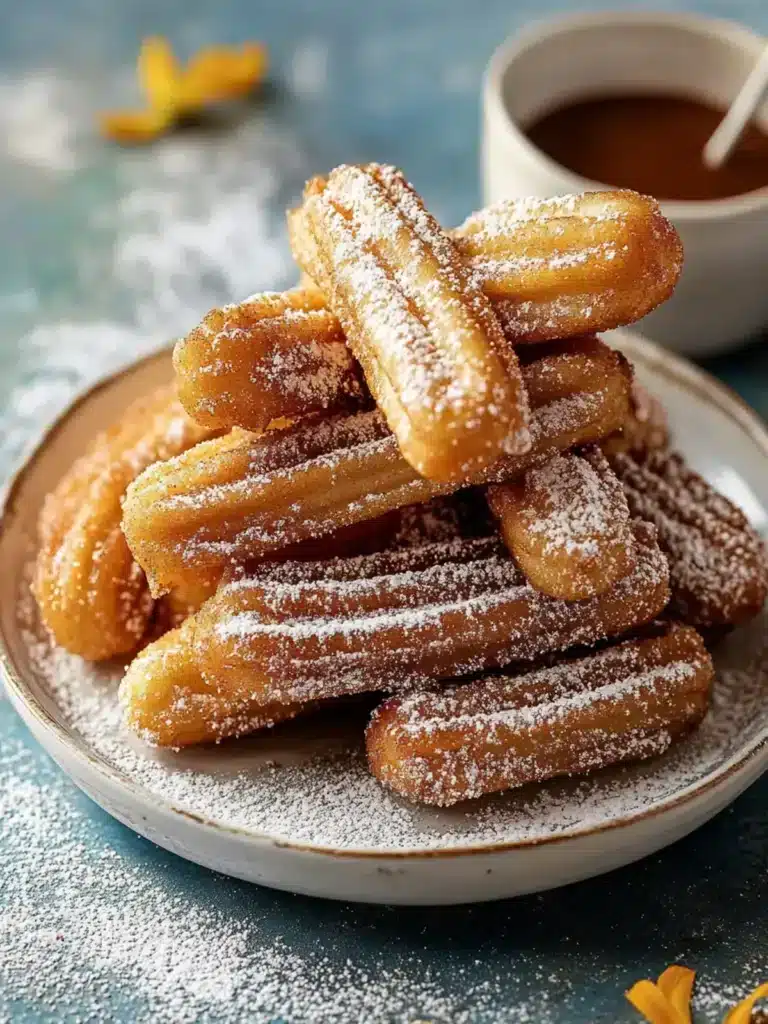 Einfache gebackene Churro Bissen