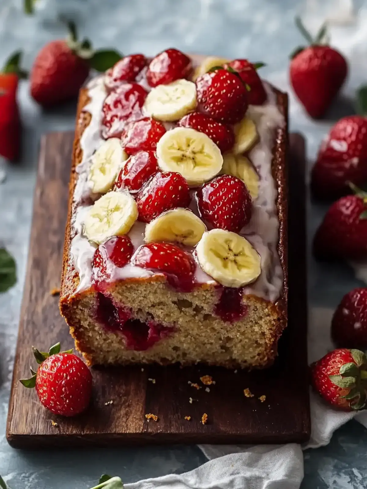 Erdbeer-Bananenbrot