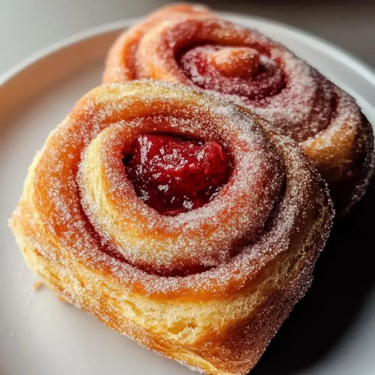 Erdbeer-Donut-Rollen