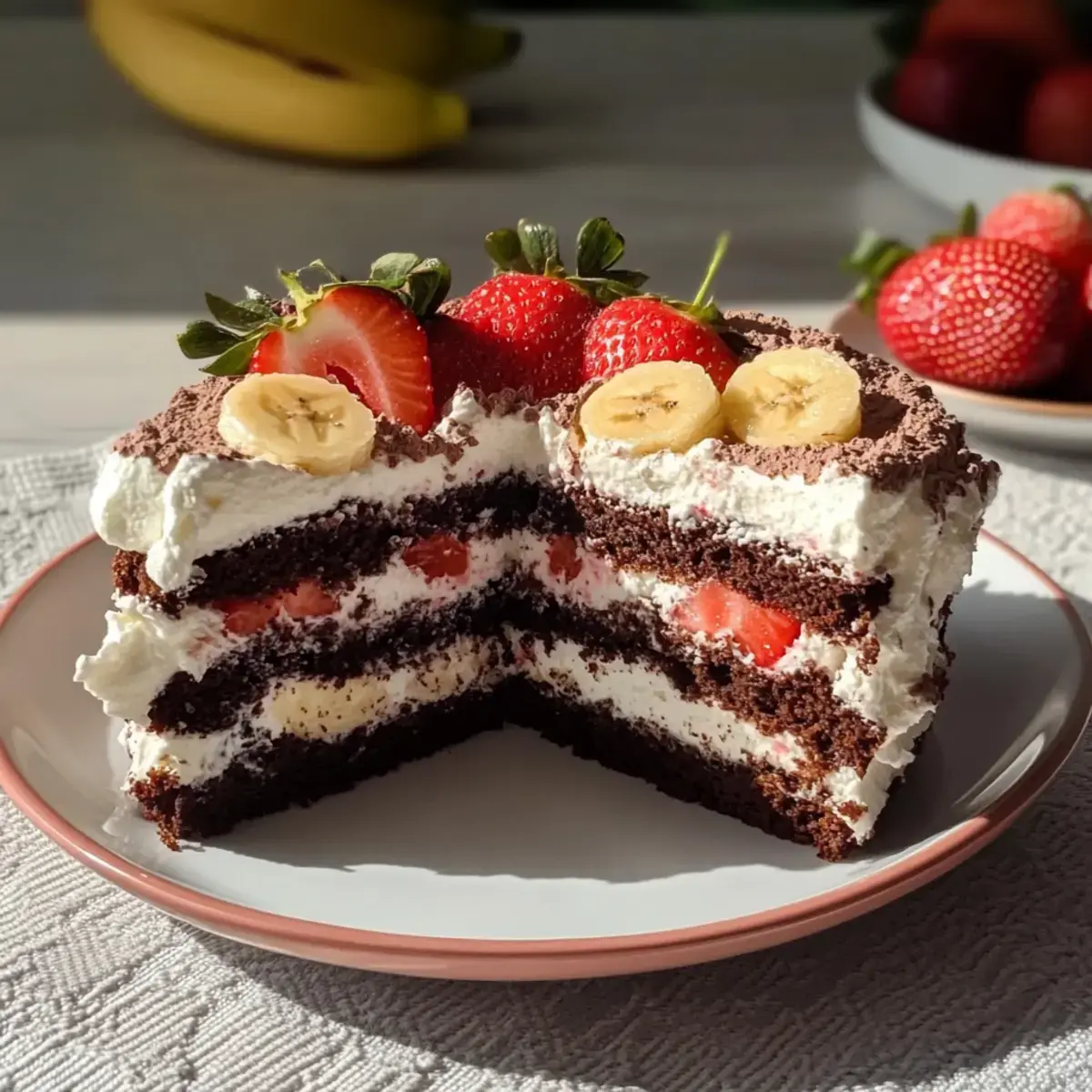 Erdbeer Maulwurfkuchen