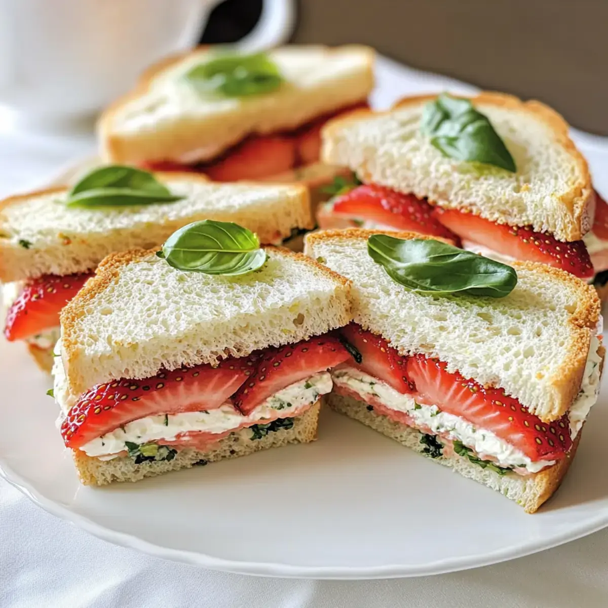 Erdbeer-Teesandwiches