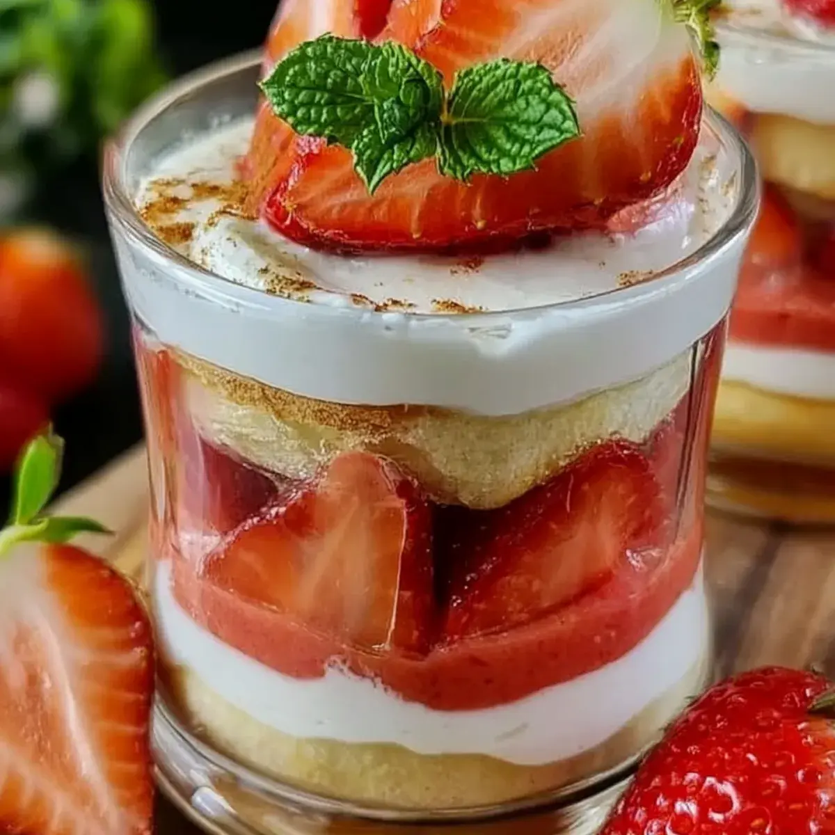 Erdbeer Tiramisu im Glas