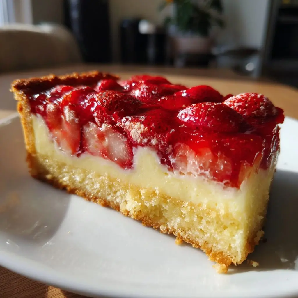 Erdbeerkuchen mit Vanillecreme