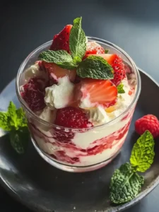 Erdbeerquark mit Minze – Der perfekte Sommergenuss