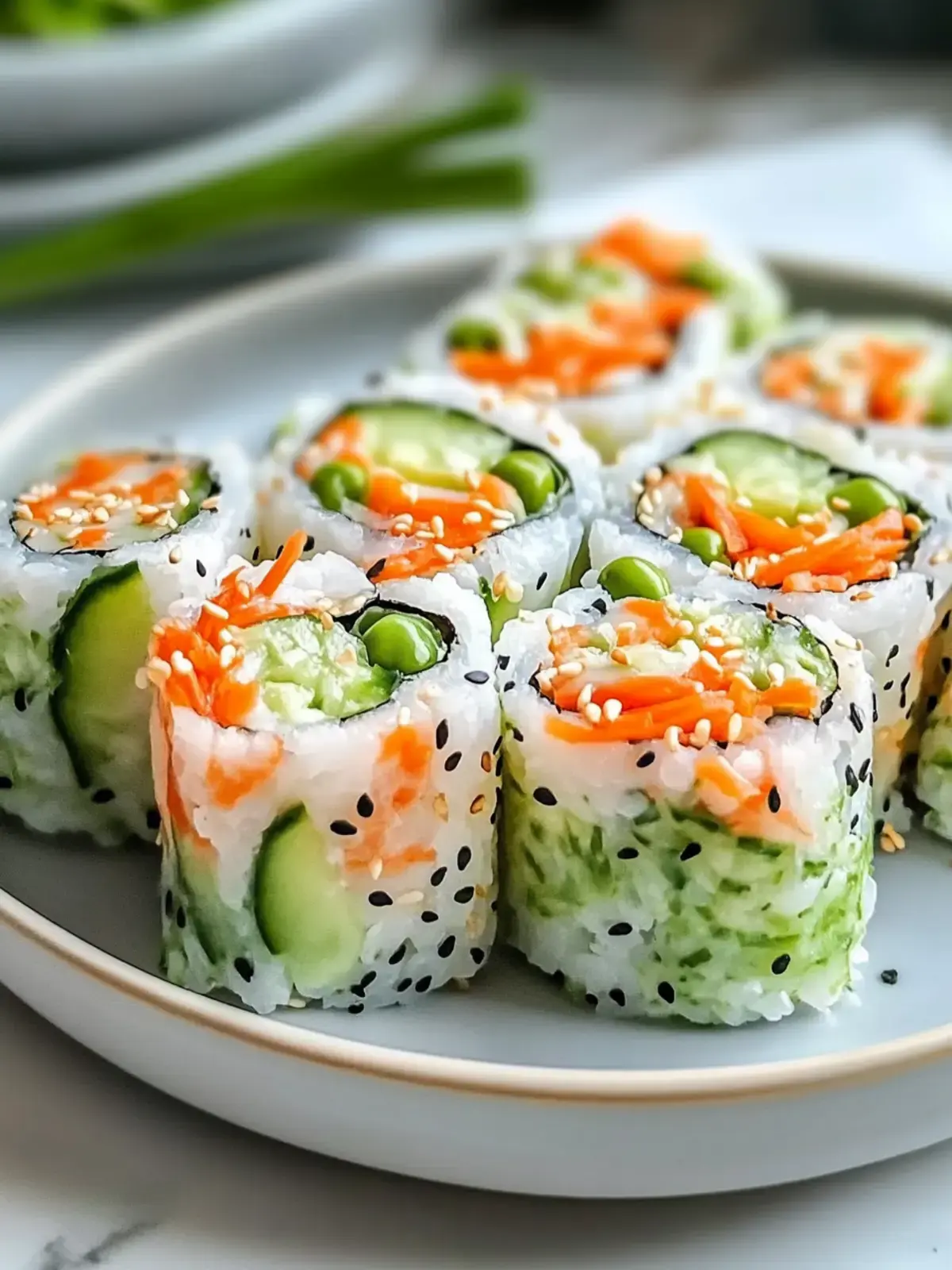 Erfrischender California-Roll-Gurken-Salat