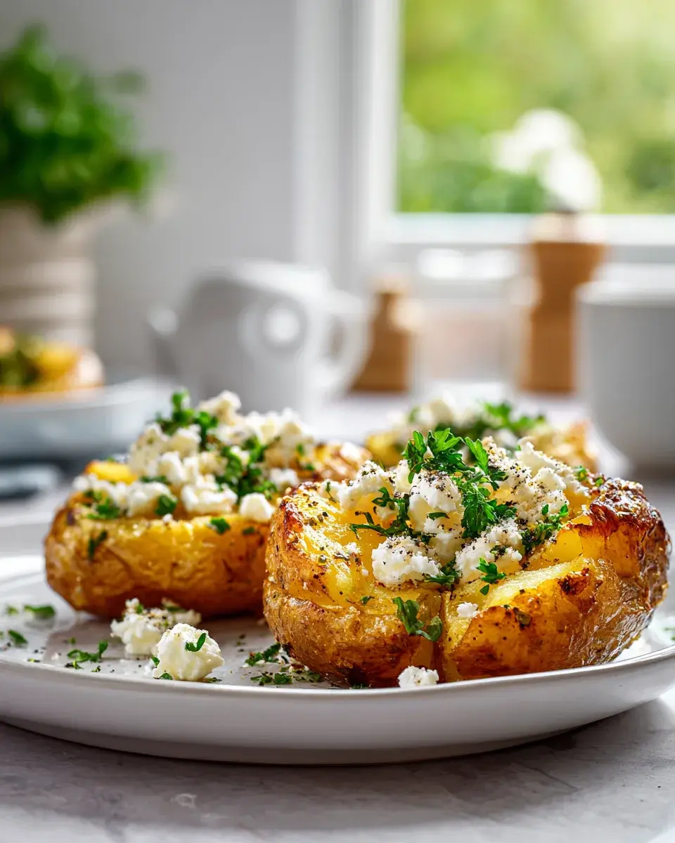 Feta-Kartoffeln aus dem Ofen