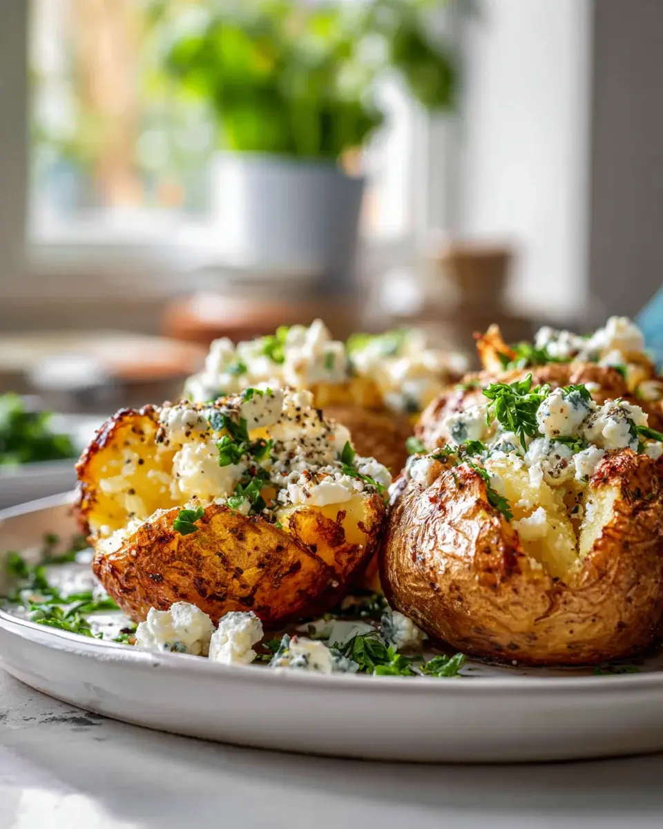 Feta-Kartoffeln aus dem Ofen