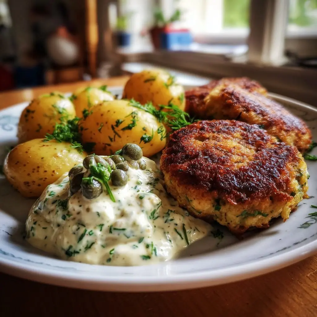 Fischfrikadellen mit Remoulade