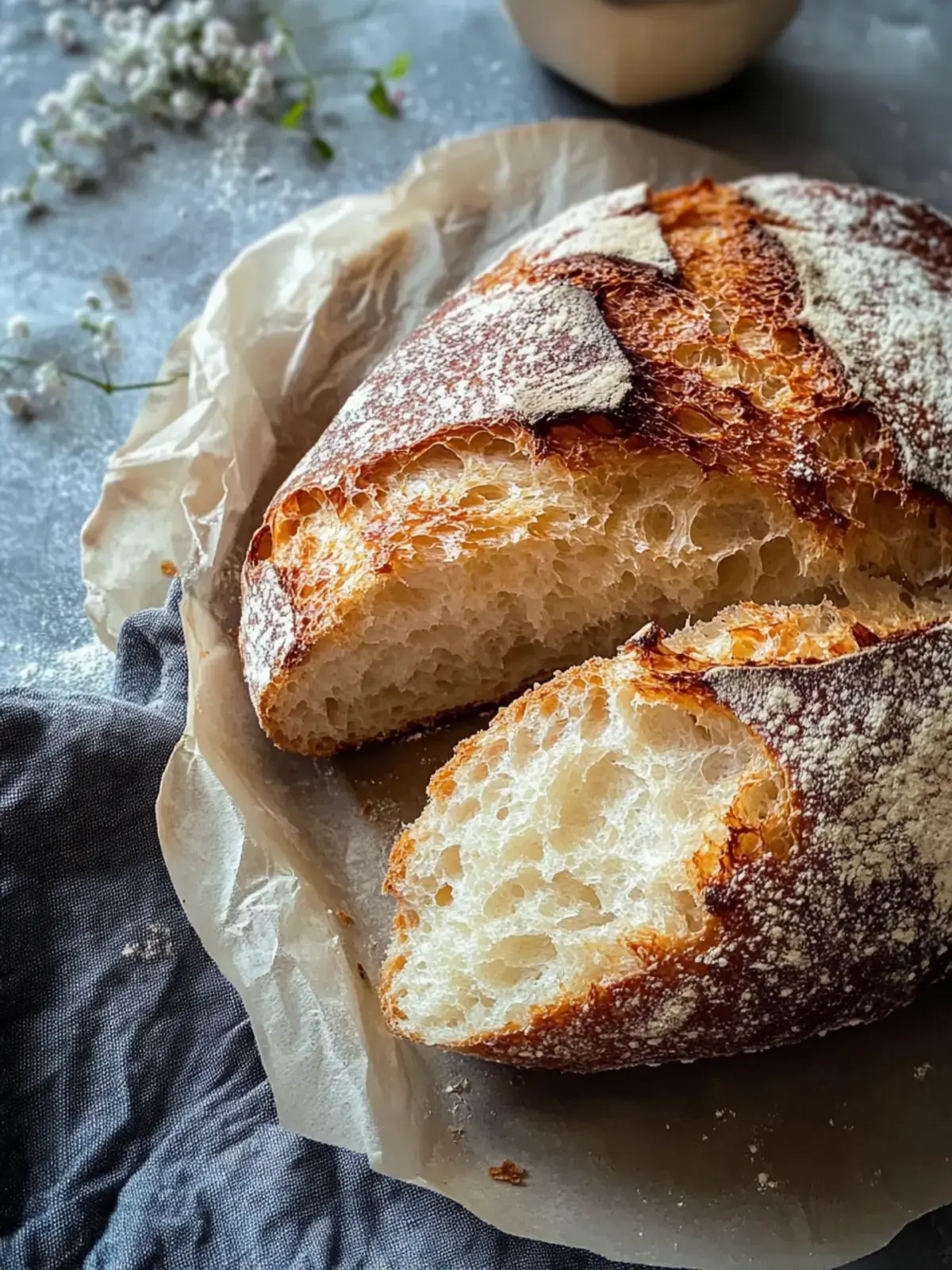 Fluffiges knuspriges Salzbrot