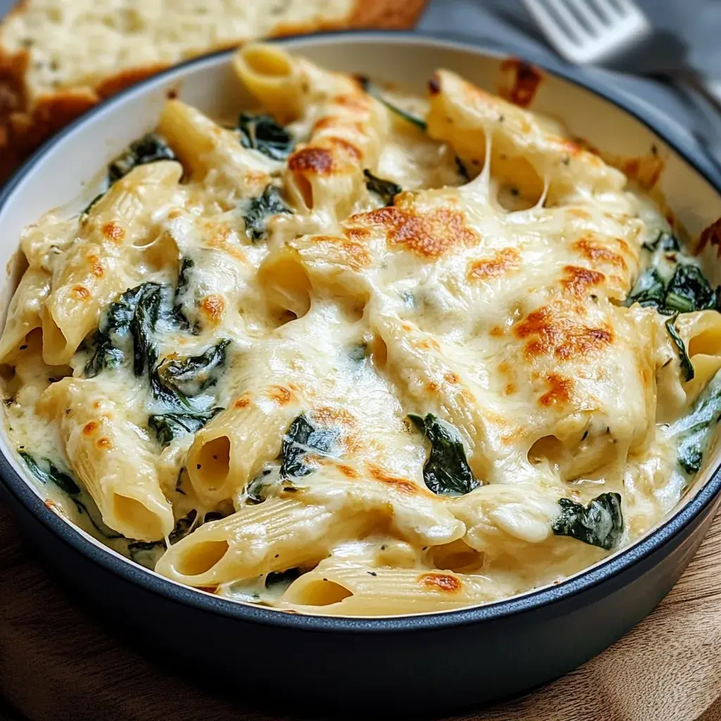 Frischkäse-Spinat-Hähnchen-Pasta