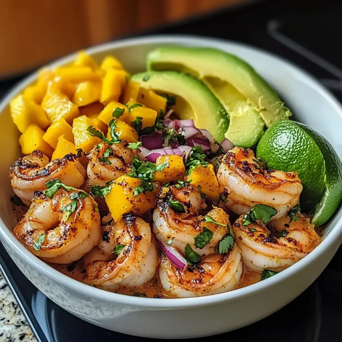 Garnelen- und Avocado-Schalen