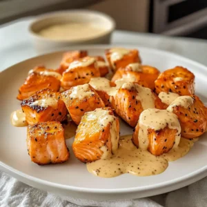 Gebratene Bang Bang Lachs Häppchen
