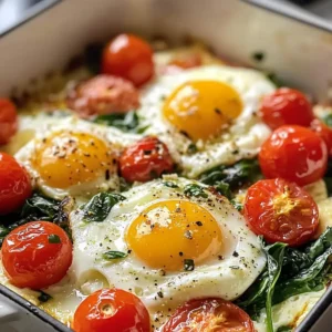 Gebratene Feta-Eier mit Gemüsegenuss