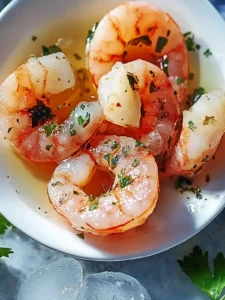 Gebratene Garnelen in Knoblauchbutter