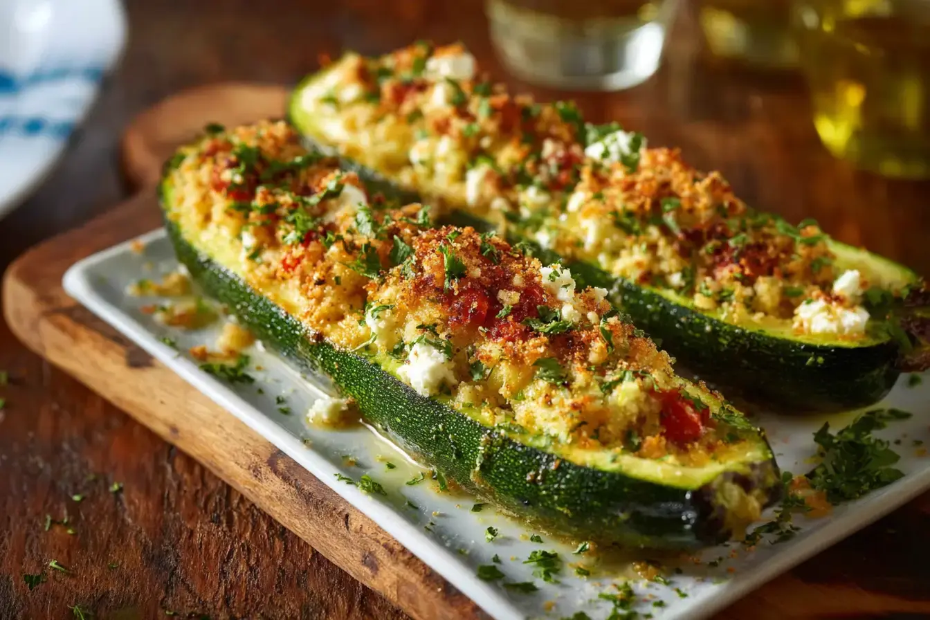 Gefüllte Zucchini mit Feta