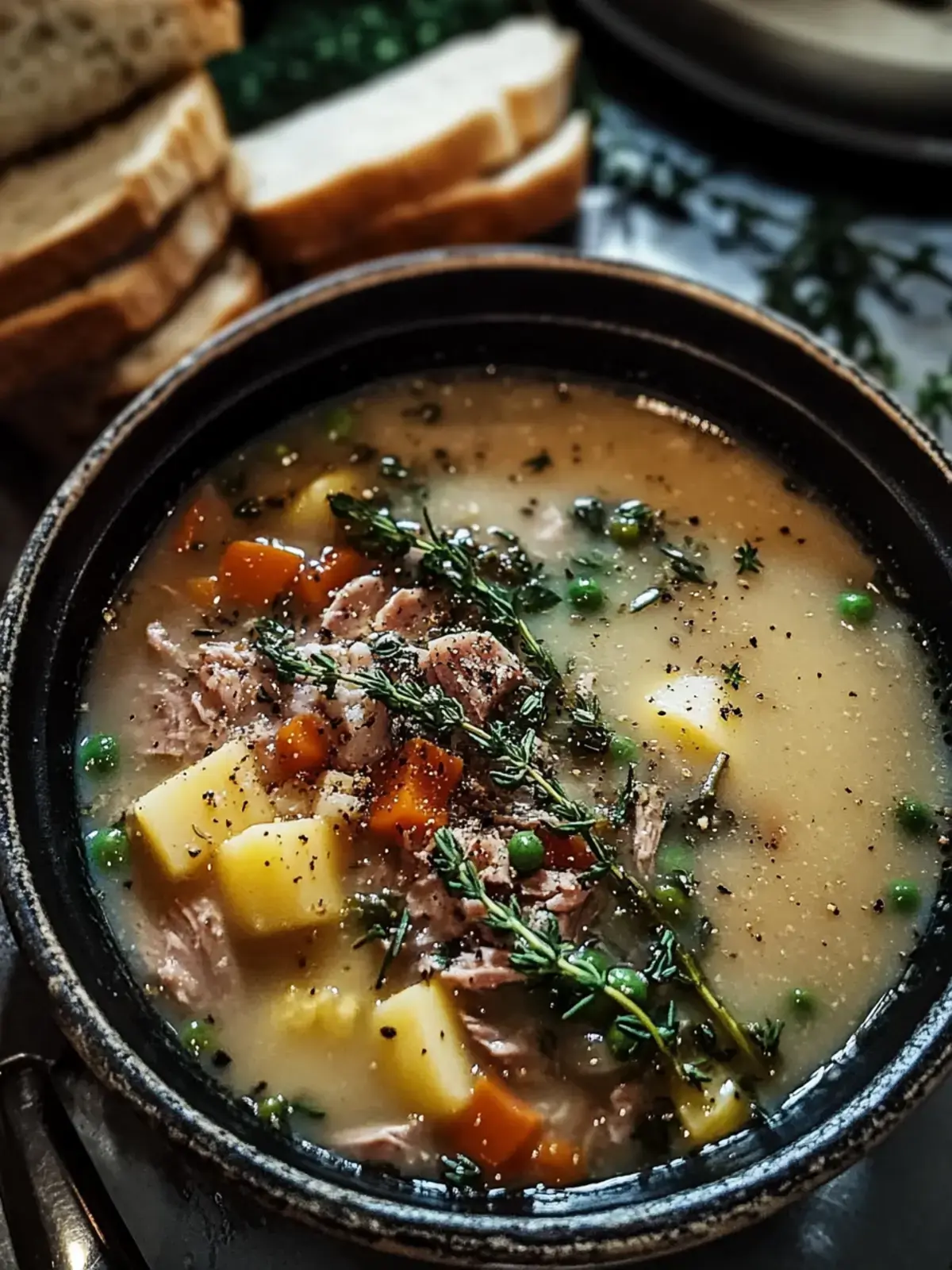 Gemüse-Rindfleischsuppe