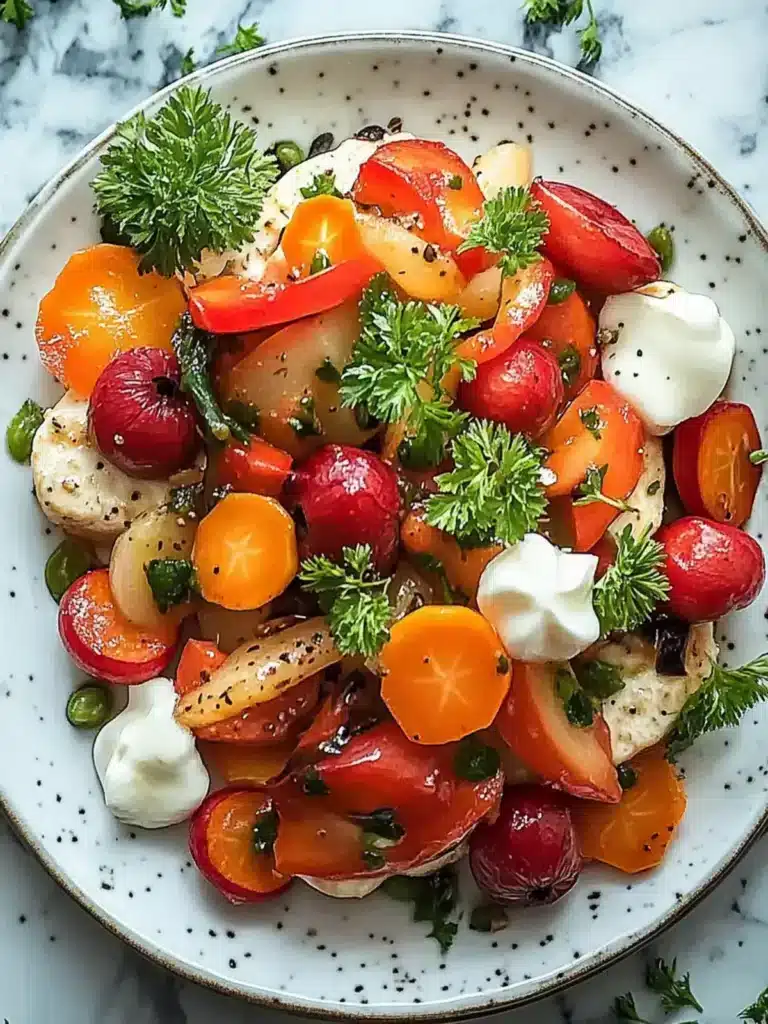 Gemüsepfanne mit Hähnchen