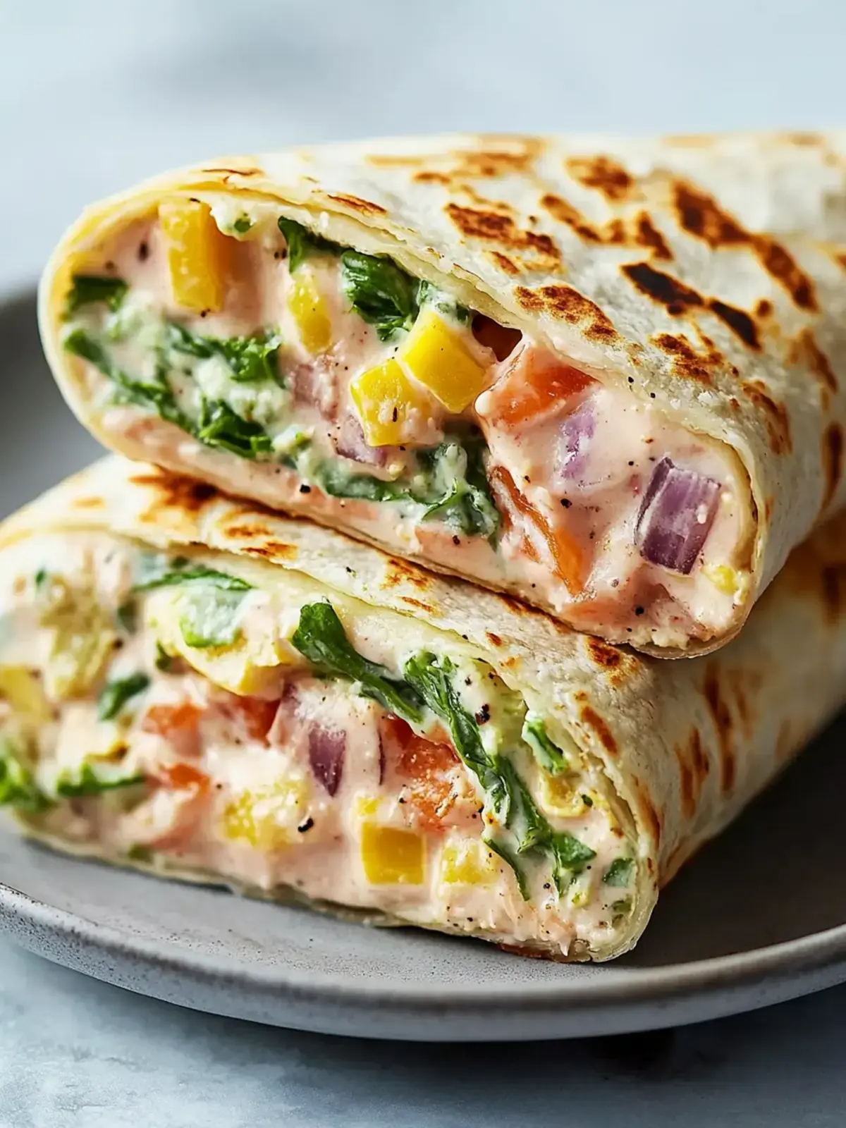 Gesunde Thunfischschmelze Wrap Rezept