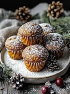 Gewürzte gebackene Lebkuchen-Muffins