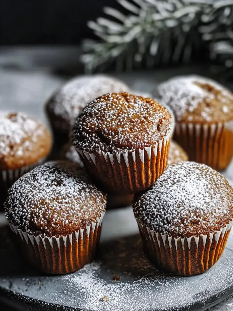 Gewürzte gebackene Lebkuchen-Muffins